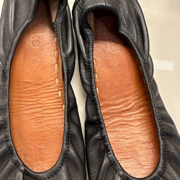 TIEKS BLACK LEATHER SIZE 8 - Picture 6 of 6